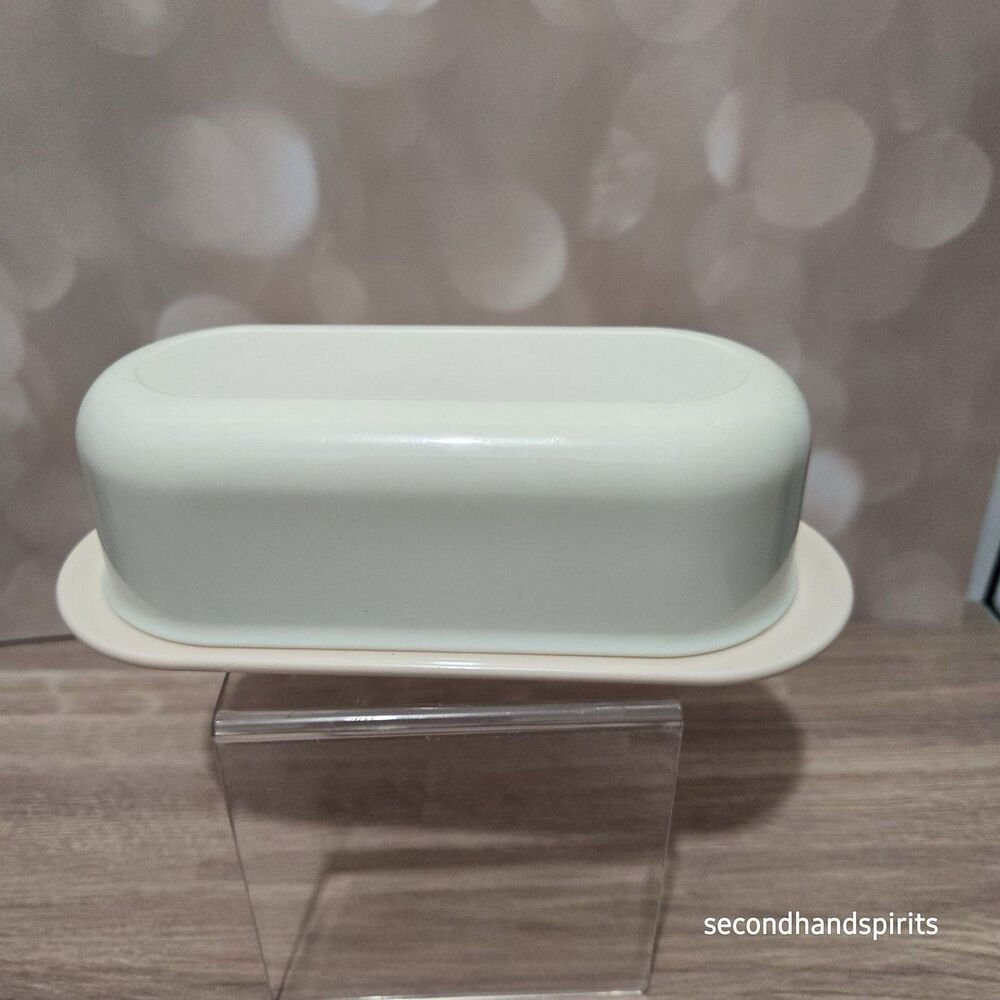 Vintage Tupperware Rose Pink Tabletop Butter Dish #2320 #2321 Blush Beige